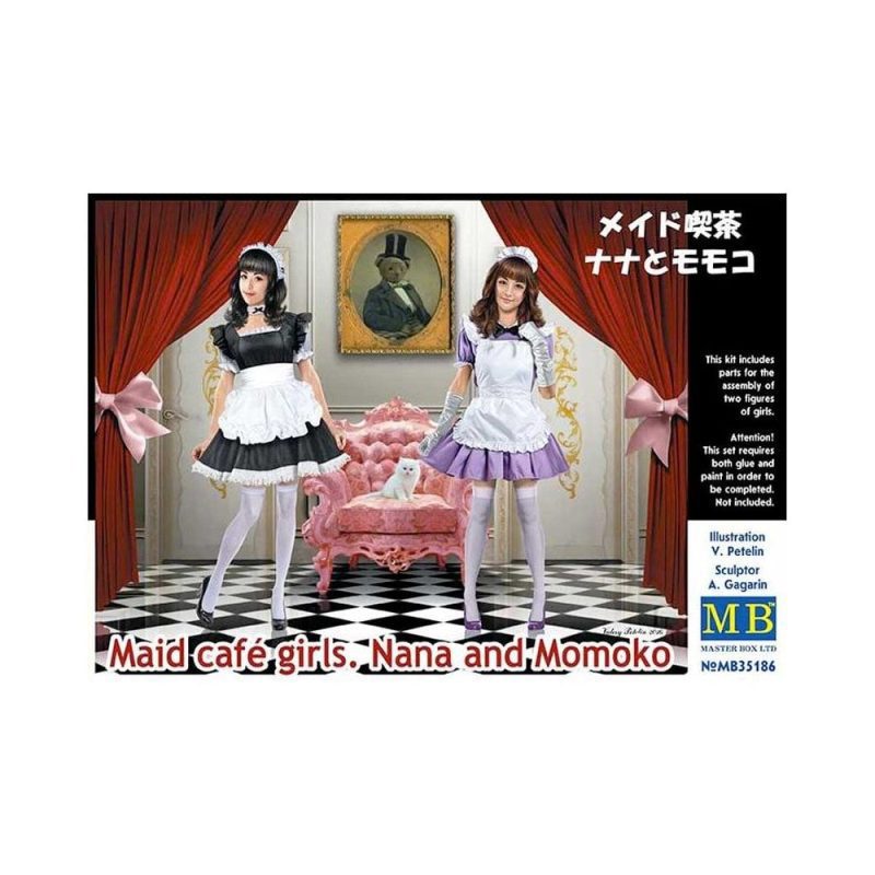 Master Box Maid Cafe Girls Nana and Momoko (1/35) MB-35186