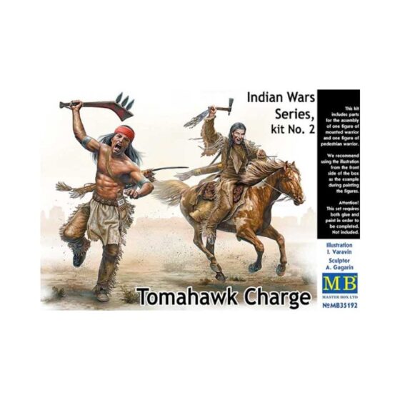 Master Box Indian Wars Series Tomahawk Charge (1/35) MB-35192 Master Box Indian Wars Series Tomahawk Charge (1/35) MB-35192