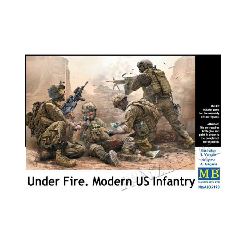 Master Box Under Fire Modern US Infantry (1/35) MB-35193