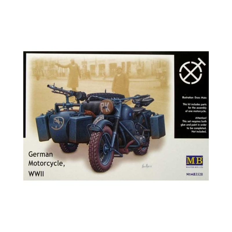 Master Box German Motorcycle & Sidecar WWII (1/35) MB-3528