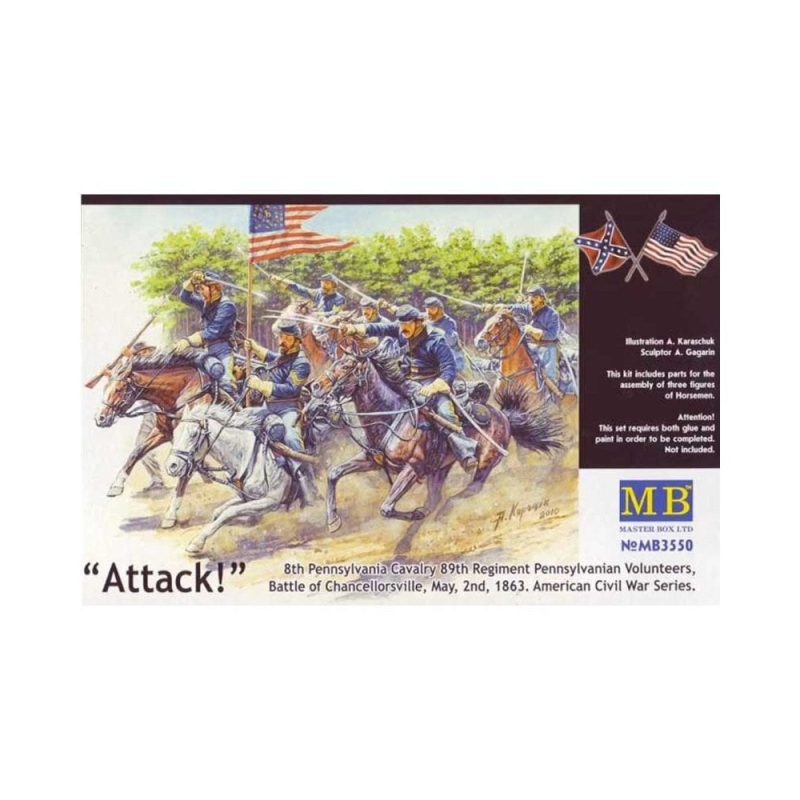 Master Box US Civil War Series: The Attack of the 8th (1/35) MB-3550