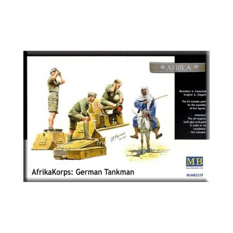 Master Box Afrika Korps: German Tankmen (1/35) MB-3559