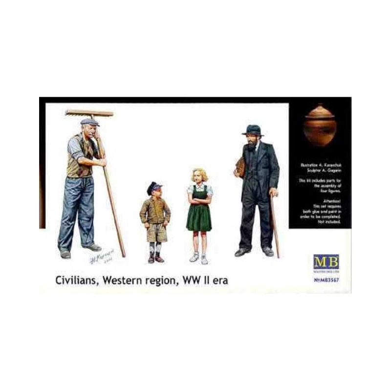 Master Box Peasants Western Europe WWII (1/35) MB-3567