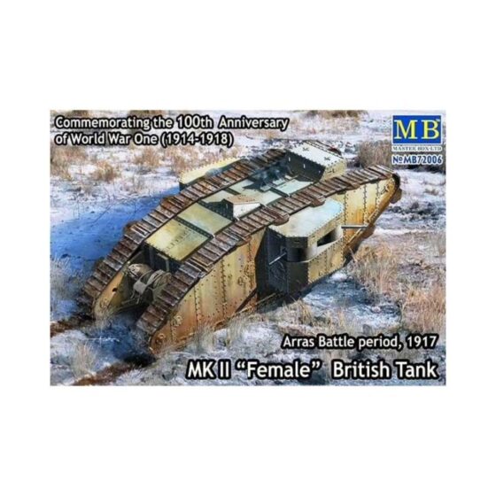Master Box Mk.II Female British Tank Arras Battle 1917 (1/72) MB-72006 Master Box Mk.II Female British Tank Arras Battle 1917 (1/72) MB-72006
