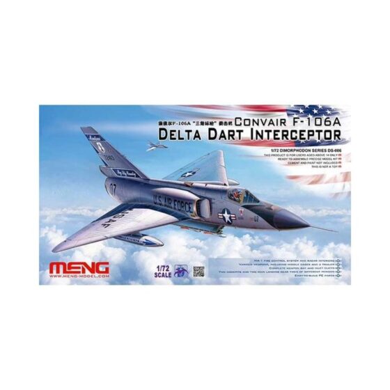 1/72 Convair F-106A Delta Dart Interceptor Meng Model DS-006 1/72 Convair F-106A Delta Dart Interceptor Meng Model DS-006