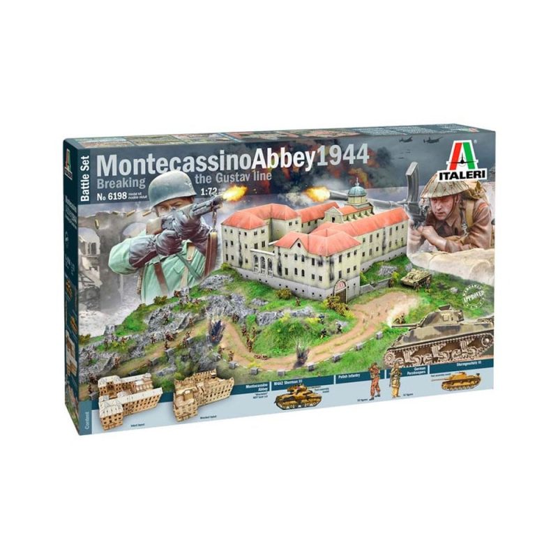 Italeri Montecassino Abbey 1944 Breaking the Gustav Line - BATTLE SET (1/72) 6198 Italeri Montecassino Abbey 1944 Breaking the Gustav Line - BATTLE SET (1/72) 6198