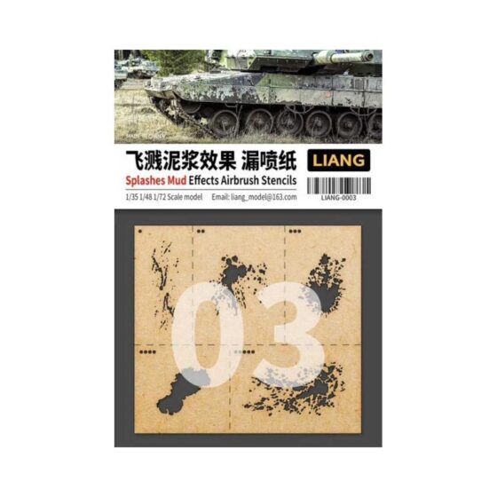 1/35,1/48,1/72 Splashes Mud Effects Airbrush Stencils Liang 0003 1/35,1/48,1/72 Splashes Mud Effects Airbrush Stencils Liang 0003