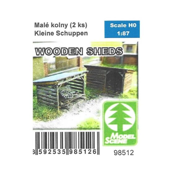 1/72-1/87 Wooden Sheds Model Scene MS98512 1/72-1/87 Wooden Sheds Model Scene MS98512