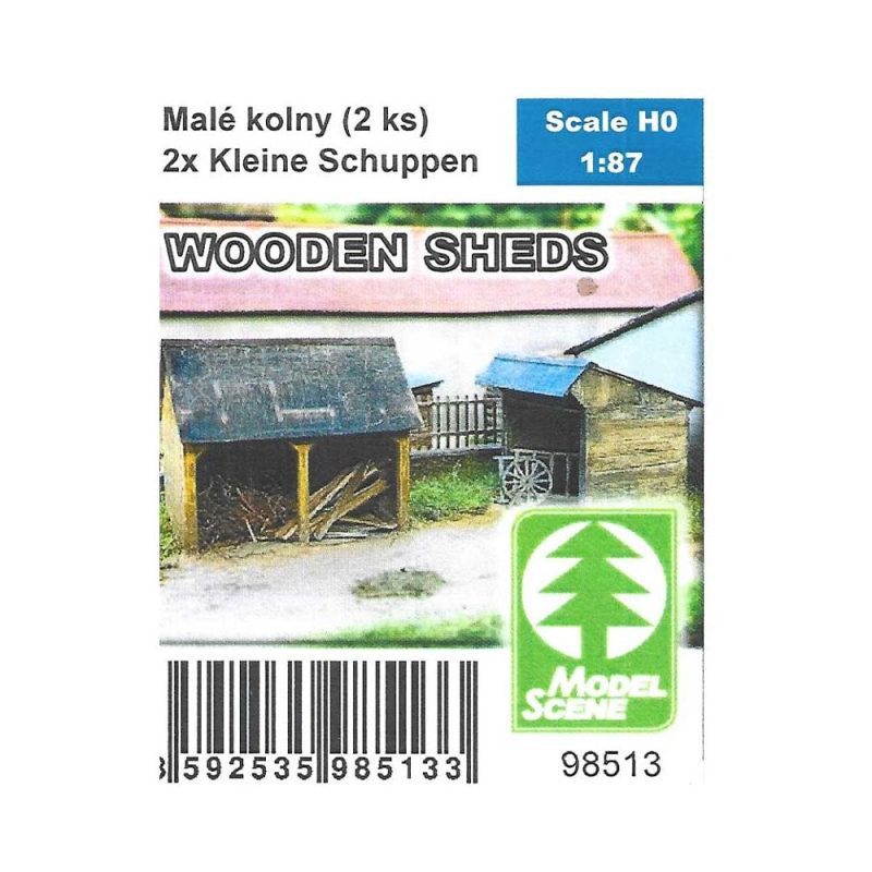 1/72-1/87 Wooden Sheds Model Scene MS98513