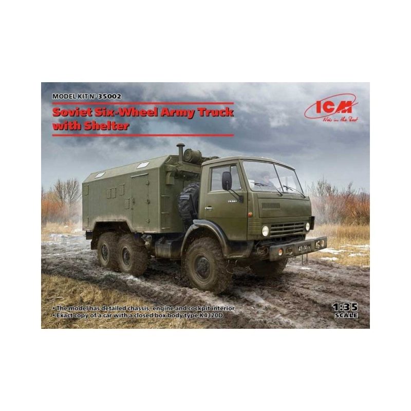 1/35 Soviet Six-Wheel Army Truck with Shelter ICM 35002
