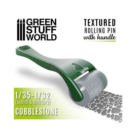 Green Stuff World - Rolling Pin With Handle - Cobblestone Green Stuff World - Rolling Pin With Handle - Cobblestone