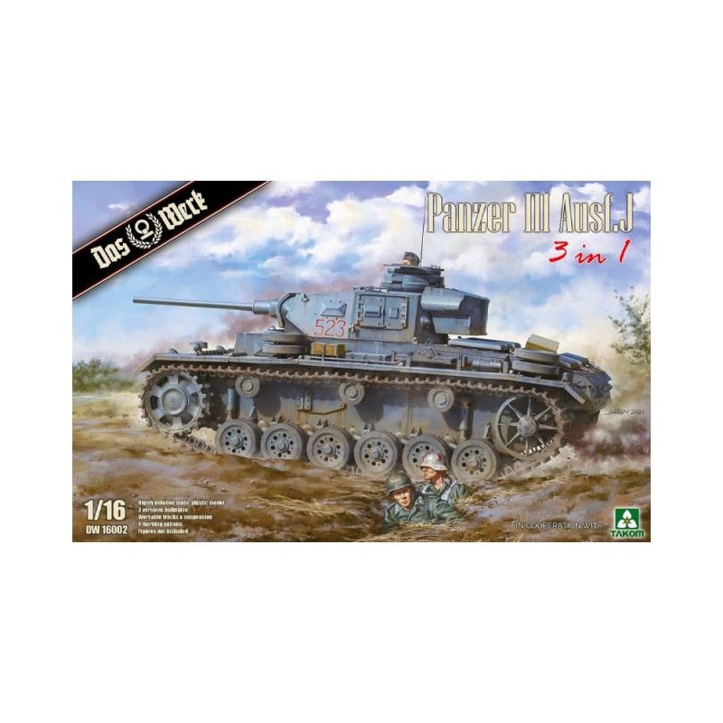 Das Werk Panzer III Ausf.J 3 in 1 (1/16) DW16002