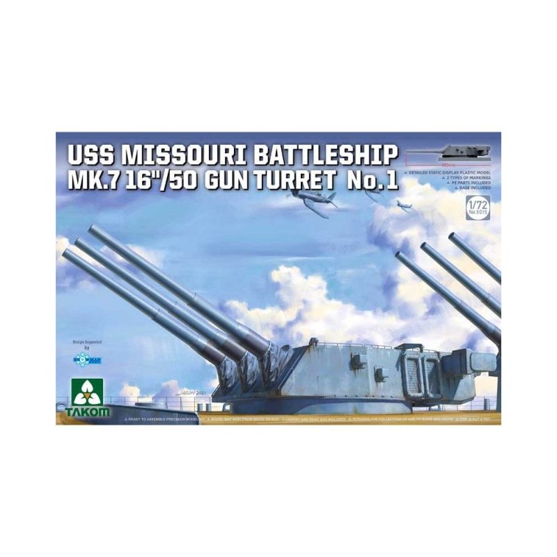 1/72 HMS Hood Mk 1 15"/42 Gun Turret B 05020 Takom 1/72 HMS Hood Mk 1 15"/42 Gun Turret B 05020 Takom