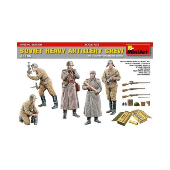 Miniart Soviet Heavy Artillery Crew Special Edition (1/35) 35185 Miniart Soviet Heavy Artillery Crew Special Edition (1/35) 35185