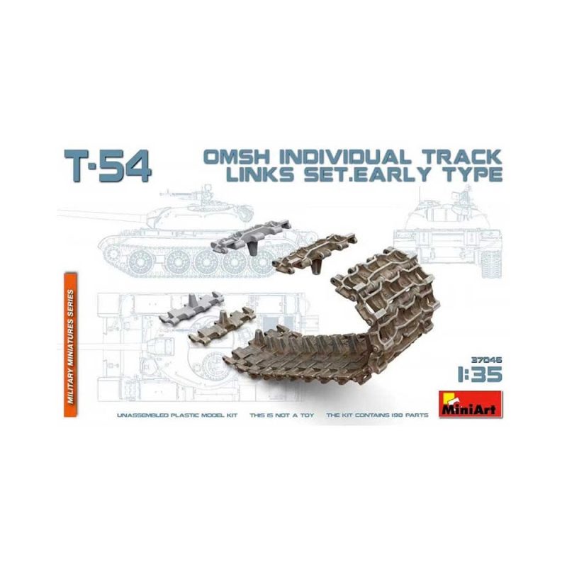 Miniart T-54 OMSh Track Link Set. Early Type (1/35) 37046