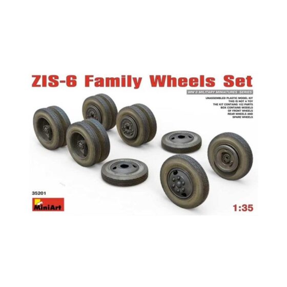 Miniart ZIS-6 Family Wheels Set (1/35) 35201 Miniart ZIS-6 Family Wheels Set (1/35) 35201