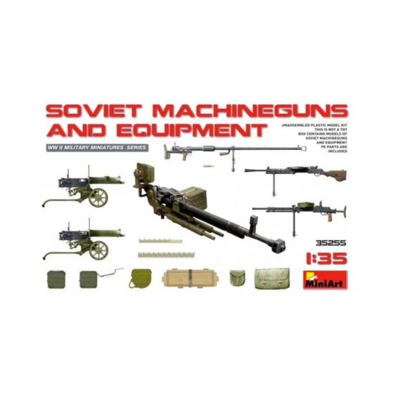 Miniart Soviet Machine Guns & Equipment (1/35) 35255 Miniart Soviet Machine Guns & Equipment (1/35) 35255