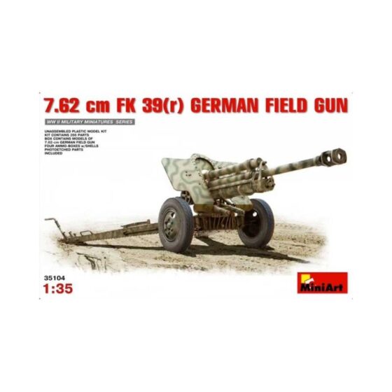 Miniart 7.62cm FK39( r ) German Field Gun (1/35) 35104 Miniart 7.62cm FK39( r ) German Field Gun (1/35) 35104