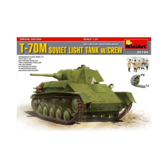 Miniart T-70M Soviet Light Tank Special Edition (1/35) 35194 Miniart T-70M Soviet Light Tank Special Edition (1/35) 35194