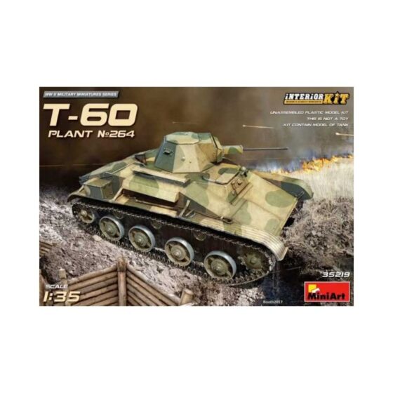 Miniart T-60 (Plant No. 264) Stalingrad w/ Interior (1/35) 35219 Miniart T-60 (Plant No. 264) Stalingrad w/ Interior (1/35) 35219