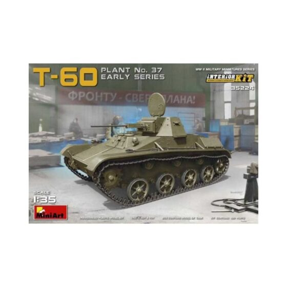 Miniart T-60 (Plant No. 37) Early w/ Interior (1/35) 35224 Miniart T-60 (Plant No. 37) Early w/ Interior (1/35) 35224