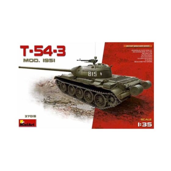 Miniart T-54-3 Medium Tank (Mod. 1951) (1/35) 37015 Miniart T-54-3 Medium Tank (Mod. 1951) (1/35) 37015