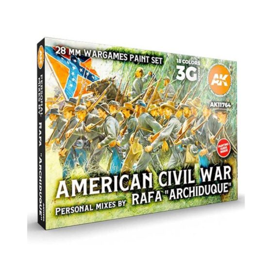 AK Interactive Signature Set Rafa Archiduque Special 28Mm American Civil War Paint Set AK-11764 AK Interactive Signature Set Rafa Archiduque Special 28Mm American Civil War Paint Set AK-11764