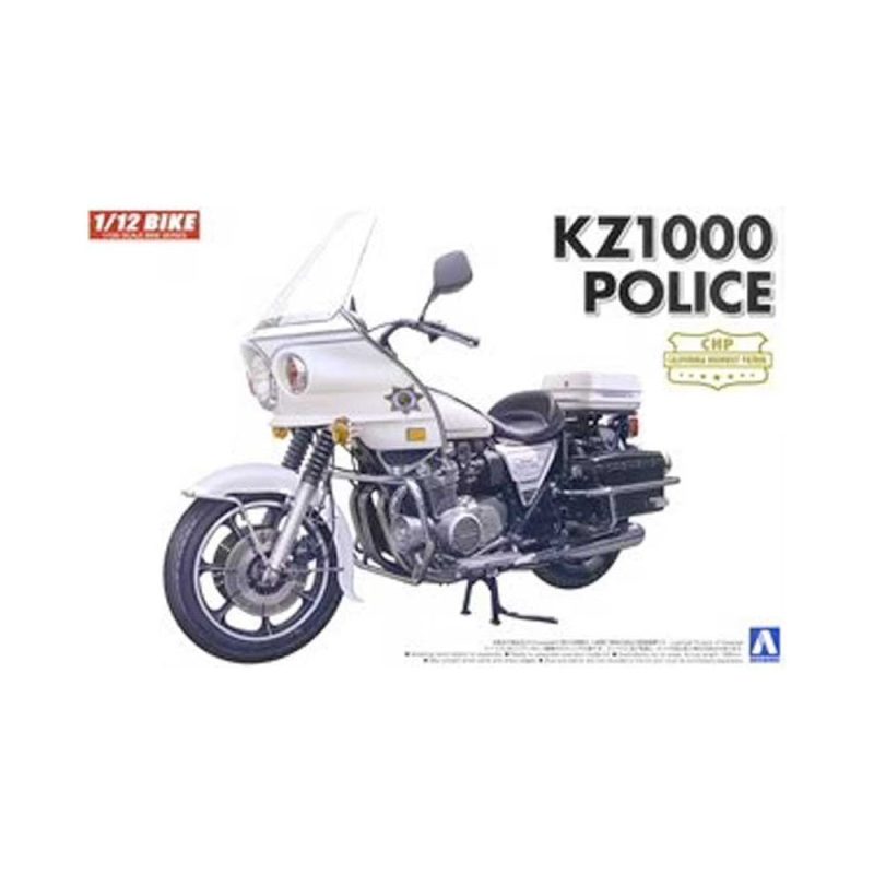 1/12 Kawasaki KZ1000 Police Aoshima 05459 1/12 Kawasaki KZ1000 Police Aoshima 05459