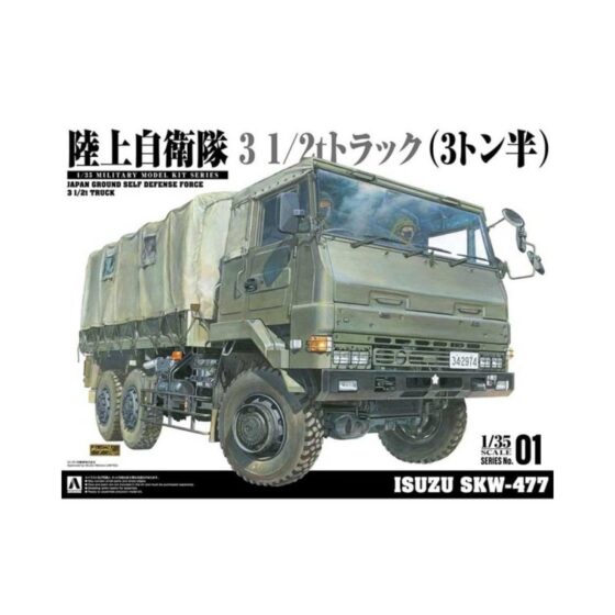 Aoshima JGSDF 3 1/2t Truck Isuzu SKW-477 (1/35) 05890 Aoshima JGSDF 3 1/2t Truck Isuzu SKW-477 (1/35) 05890