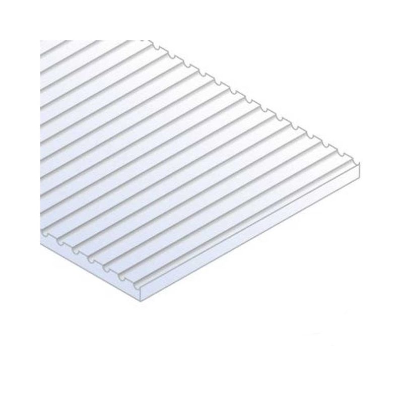 Evergreen White Styrene HO-Scale Car Siding Sheet (.040") EG4037