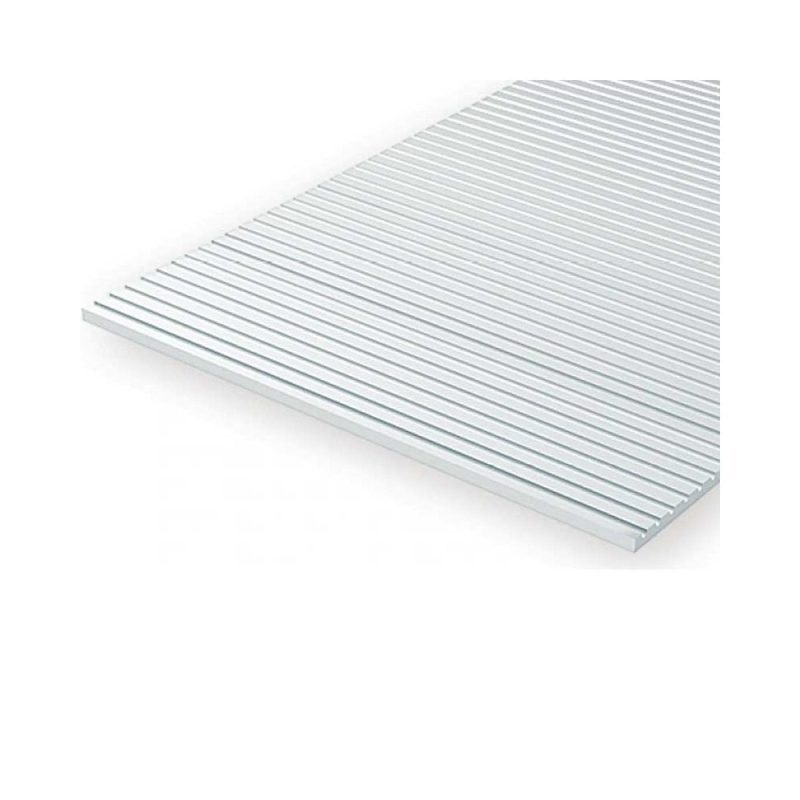 Evergreen White Styrene V Groove Siding Sheet (.250") EG4250