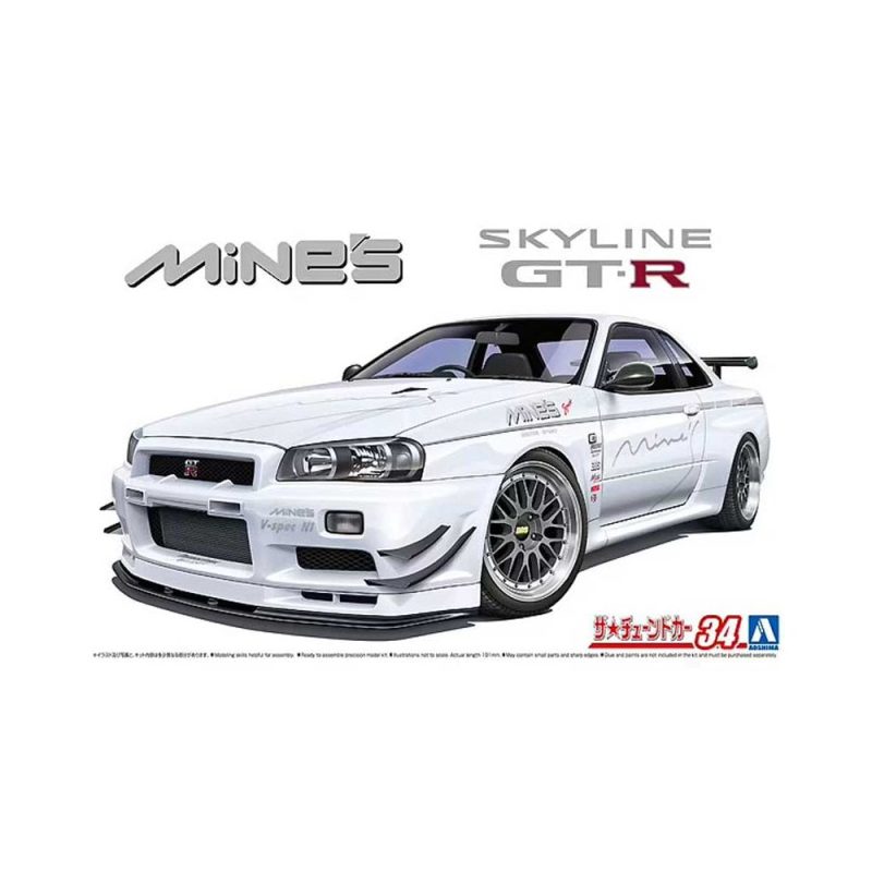1/24 Nissan Mine's BNR34 Skyline GT-R '02 Aoshima 05986 1/24 Nissan Mine's BNR34 Skyline GT-R '02 Aoshima 05986