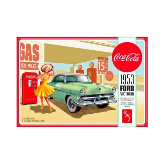 1/25 1953 Ford Victoria Hardtop with "Coca-Cola" Vending Machine AMT 1146M 1/25 1953 Ford Victoria Hardtop with "Coca-Cola" Vending Machine AMT 1146M