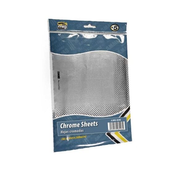 Chrome Sheets 280X195mm Ammo A.MIG-8248 Chrome Sheets 280X195mm Ammo A.MIG-8248
