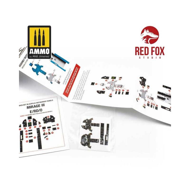 1/32 Mirage III E/RD/O (for Revell kit) Red Fox Studio SQS-32011 1/32 Mirage III E/RD/O (for Revell kit) Red Fox Studio SQS-32011
