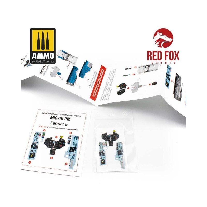 1/32 MiG-19 PM Farmer E (for Trumpeter kit) Red Fox Studio SQS-32015 1/32 MiG-19 PM Farmer E (for Trumpeter kit) Red Fox Studio SQS-32015