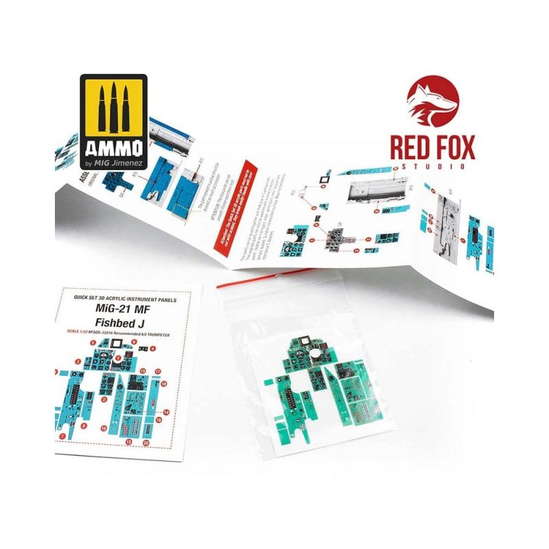 1/32 MiG-21MF Fishbed-J (for Trumpeter kit) Red Fox Studio SQS-32016 1/32 MiG-21MF Fishbed-J (for Trumpeter kit) Red Fox Studio SQS-32016