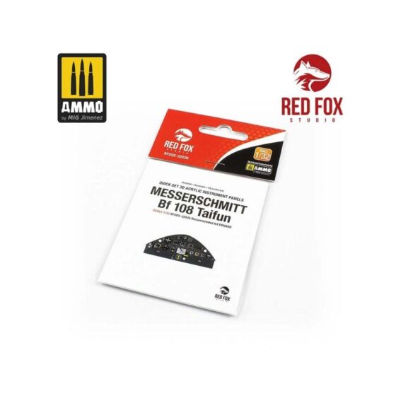 1/32 Messerschmitt Bf 108 Taifun (for Eduard kit) Red Fox Studio SQS-32026 1/32 Messerschmitt Bf 108 Taifun (for Eduard kit) Red Fox Studio SQS-32026