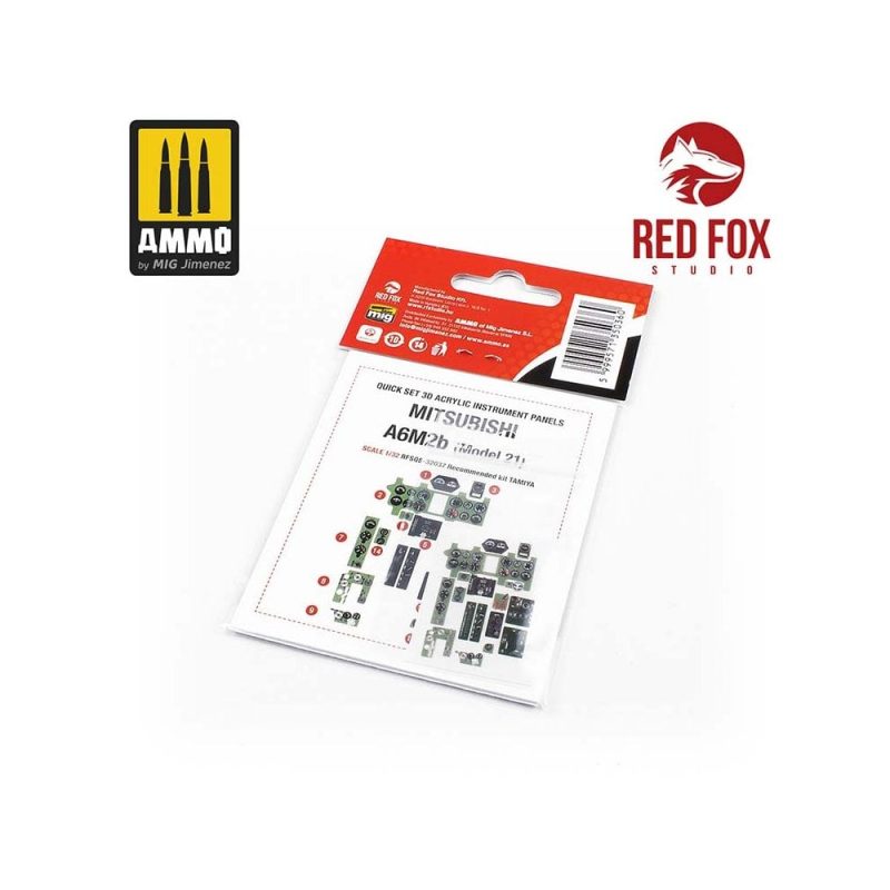 1/32 Mitsubishi A6M2b Zero Fighter (Model 21) (for Tamiya kit) Red Fox Studio SQS-32037