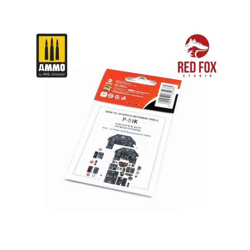 1/32 P-51K Mustang (for Tamiya kit) Red Fox Studio SQS-32039