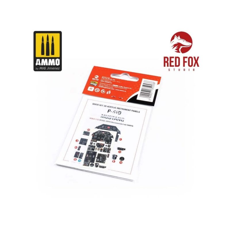 1/32 P-51D Mustang (for Tamiya kit) Red Fox Studio SQS-32044