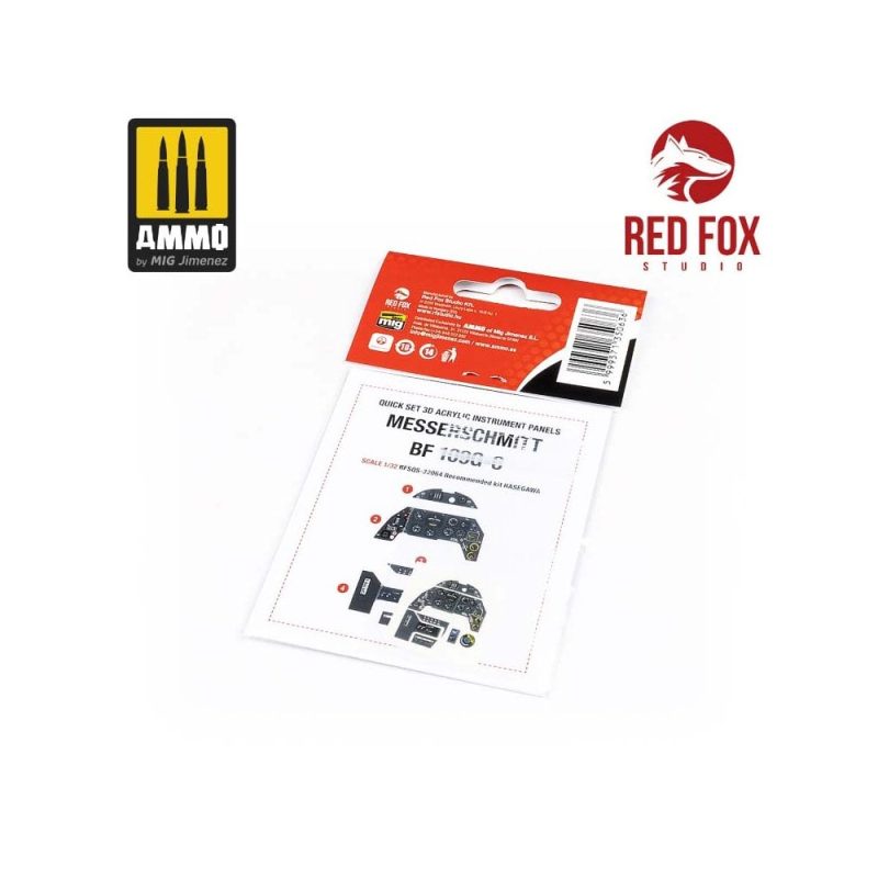 1/32 Messerschmitt Bf 109G-6 (for Hasegawa kit) Red Fox Studio SQS-32064 1/32 Messerschmitt Bf 109G-6 (for Hasegawa kit) Red Fox Studio SQS-32064