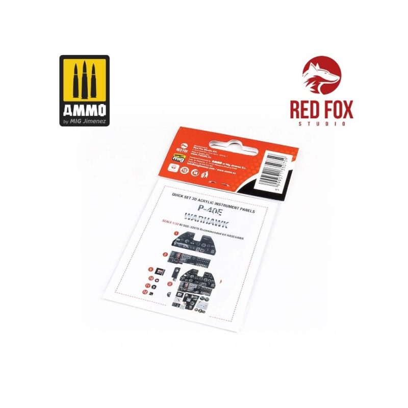 1/32 P-40E Warhawk (for Hasegawa kit) Red Fox Studio SQS-32076