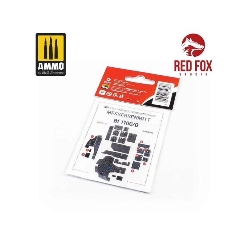 1/32 Messerschmitt Bf110 C/D (for Revell / Dragon kit) Red Fox Studio SQS-32090