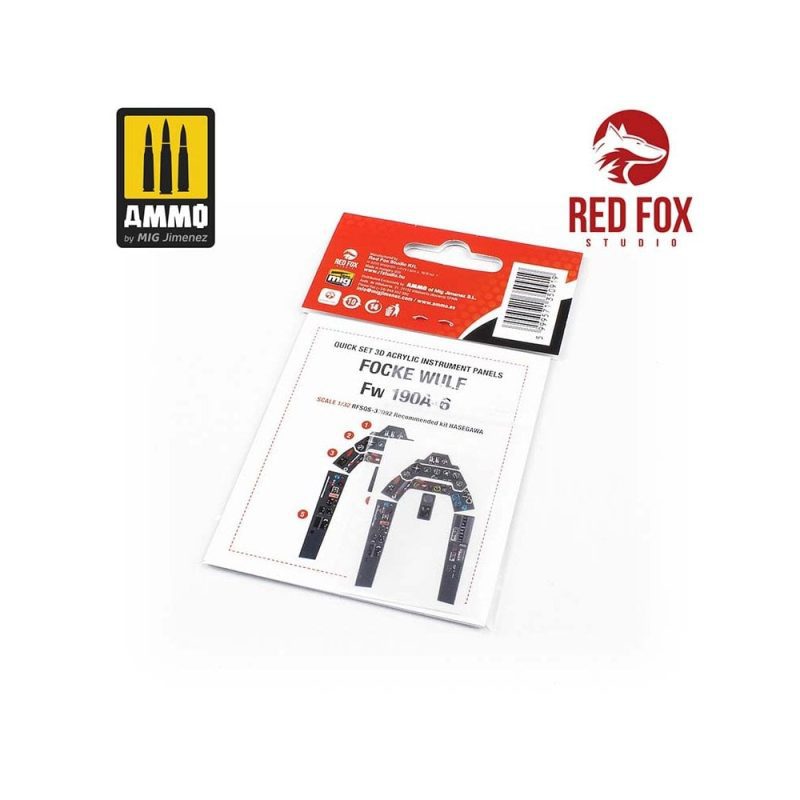 1/32 Focke Wulf Fw 190A-6 (for Hasegawa kit) Red Fox Studio SQS-32092