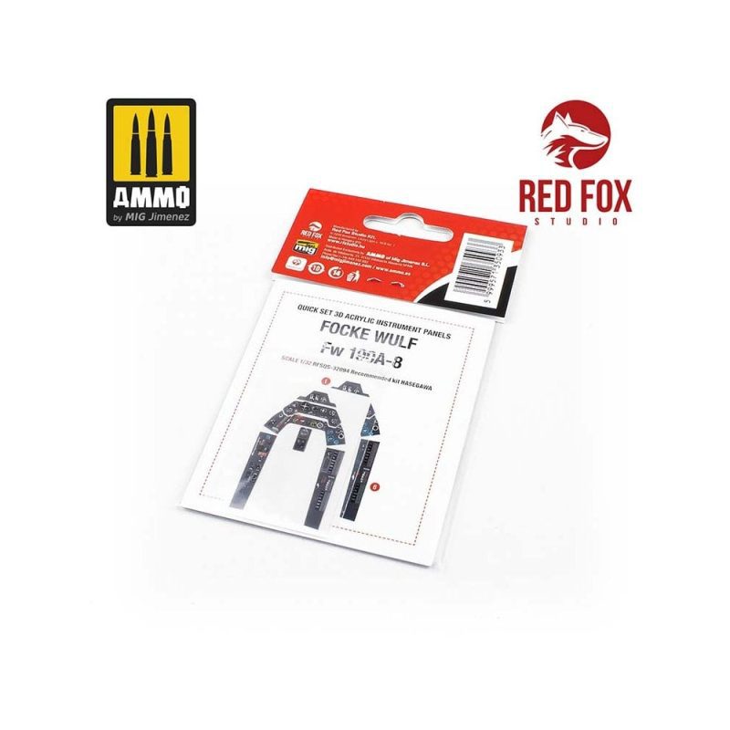 1/32 Focke Wulf Fw 190A-8 (for Hasegawa kit) Red Fox Studio SQS-32094