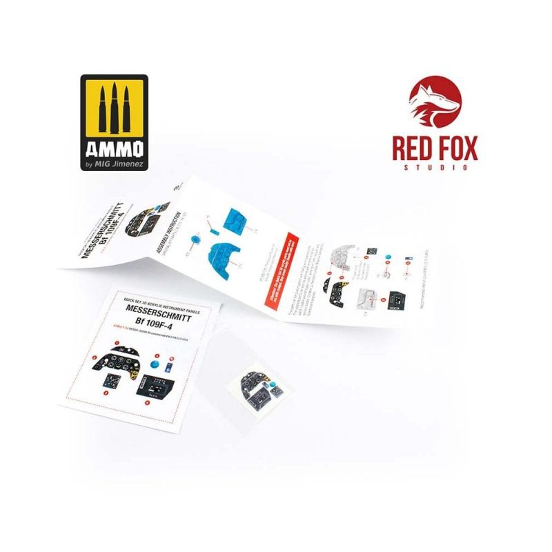1/32 Messerschmitt Bf 109F-4 (for Hasegawa kit) Red Fox Studio SQS-32095 1/32 Messerschmitt Bf 109F-4 (for Hasegawa kit) Red Fox Studio SQS-32095