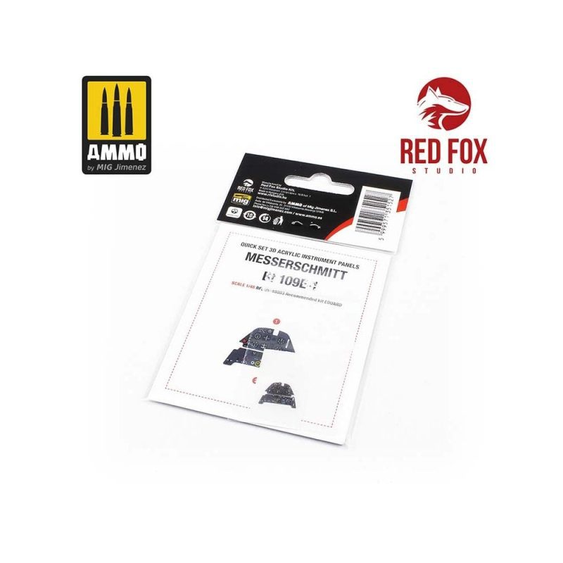 1/48 Messerschmitt Bf 109E-1 (for Eduard kit) Red Fox Studio SQS-48003
