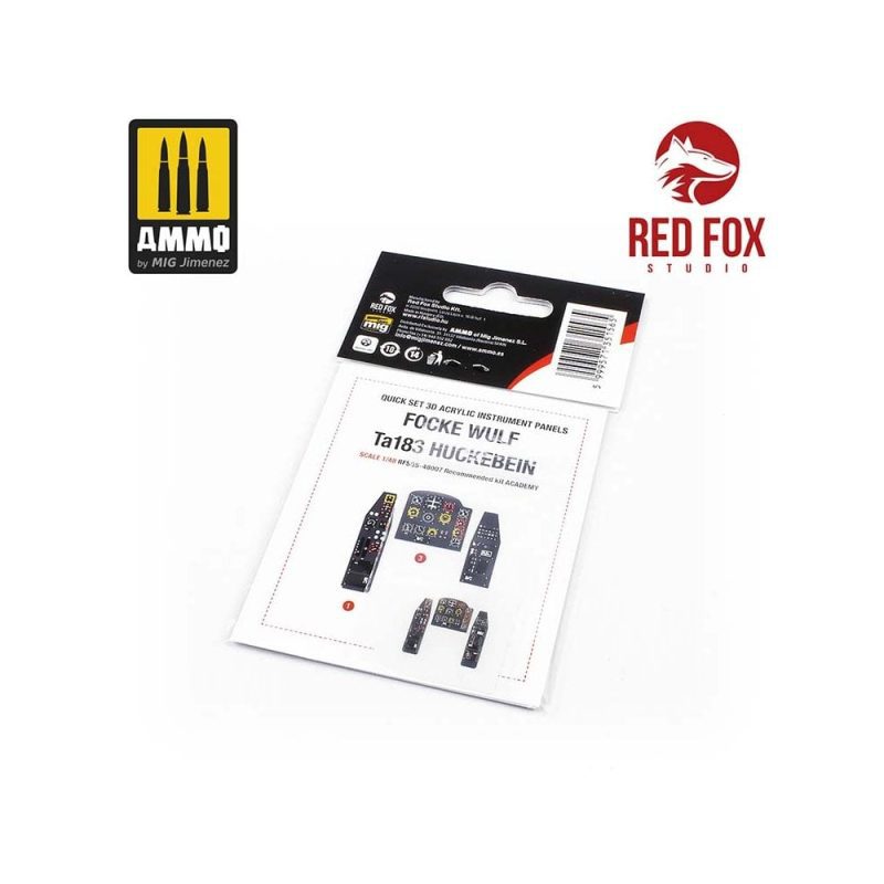 1/48 Focke-Wulf Ta 183 Huckebein (for Academy kit) Red Fox Studio SQS-48007