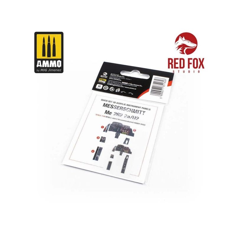 1/48 Messerschmitt Me 262 A-2a/U2 (for Hobby Boss kit) Red Fox Studio SQS-48013